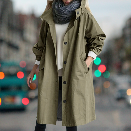 Wasserdichter Warmer Damen Trenchcoat