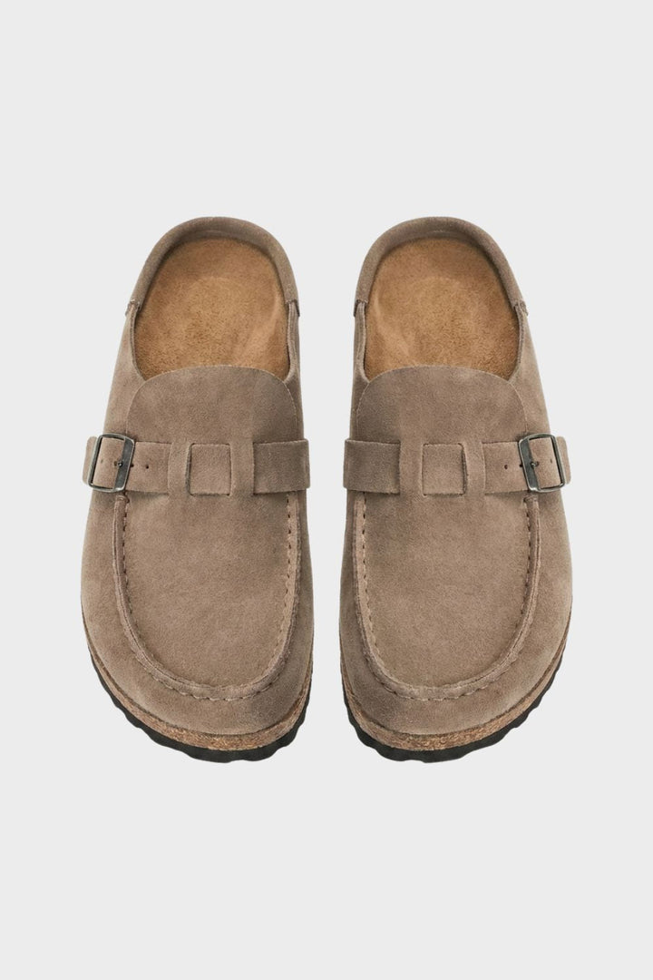 Bequeme Geschlossene Damen Clogs mit Schnalle