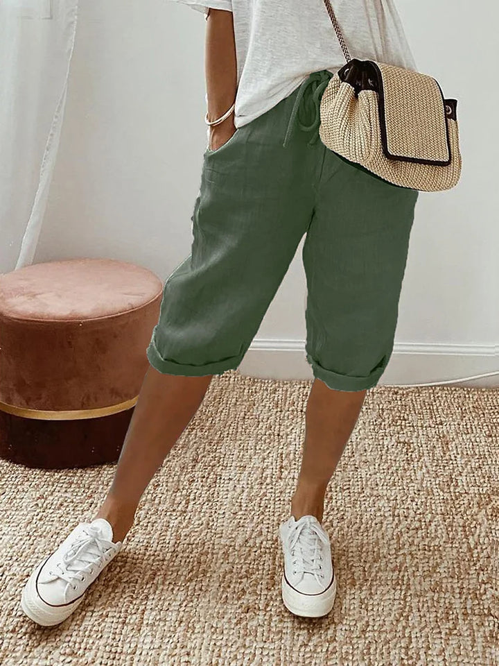Lässige Bequeme Damen Bermudahose aus Baumwolle
