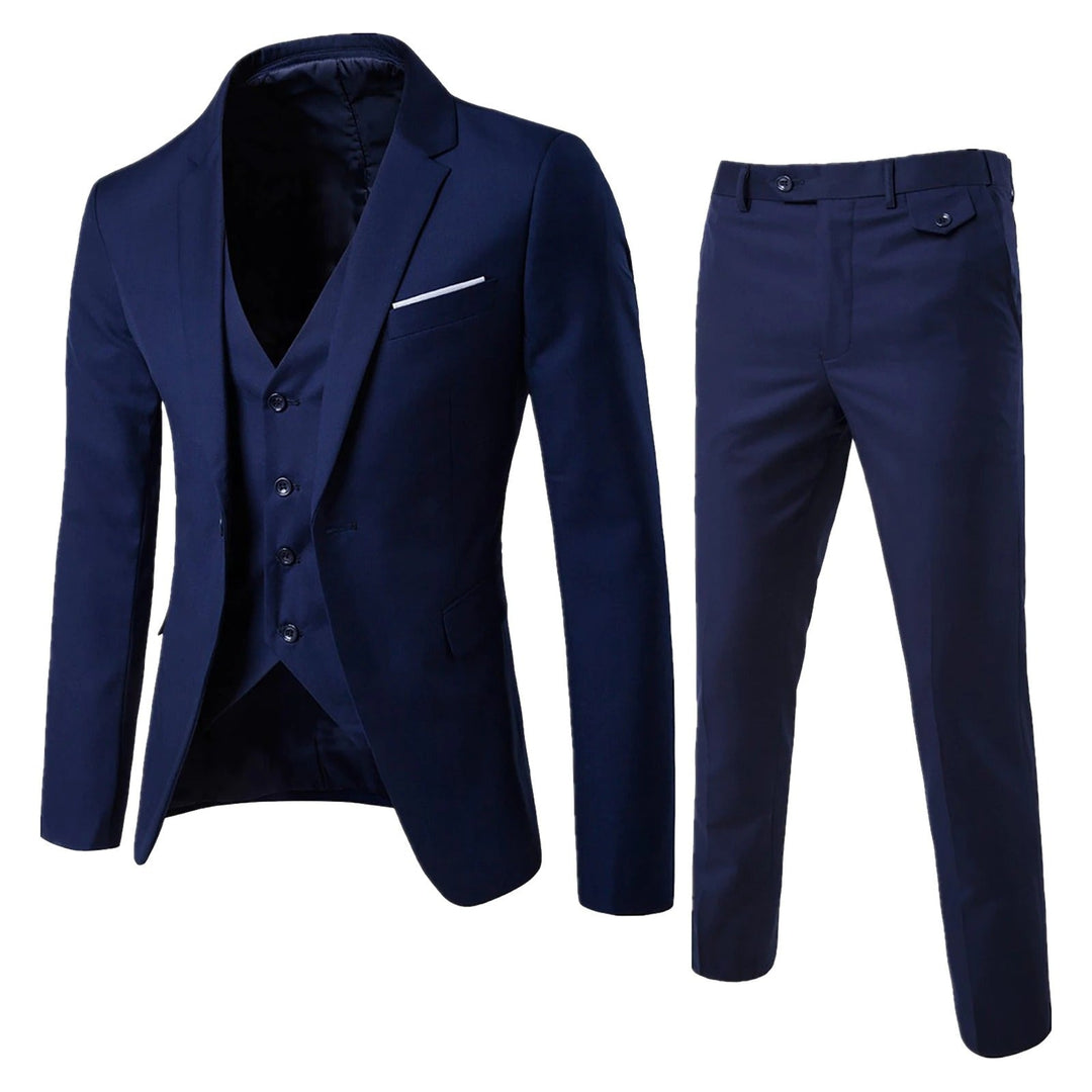 Eleganter 3-Teiliger Herren Business-Anzug