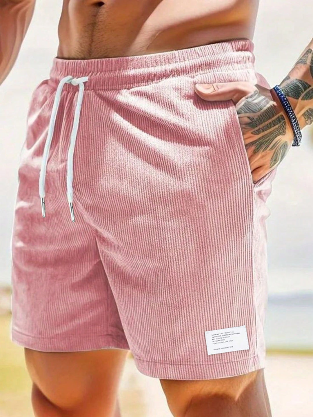 Lässige Herren Freizeit-Shorts mit Kordelzug
