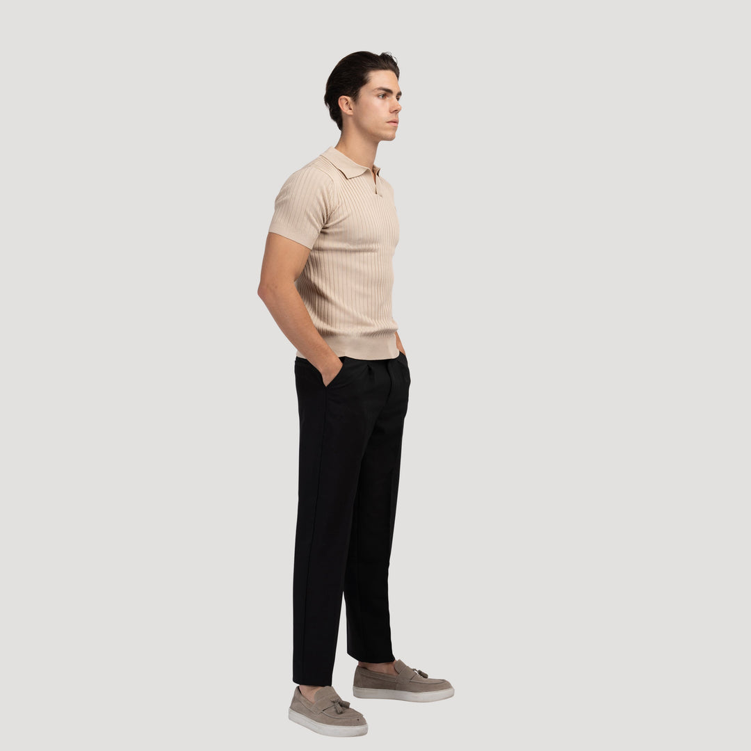 Elegantes Herren Poloshirt mit V-Ausschnitt