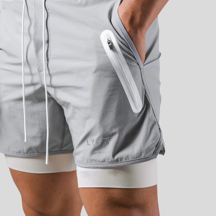 Sportliche 2-in-1 Herren Trainingsshorts