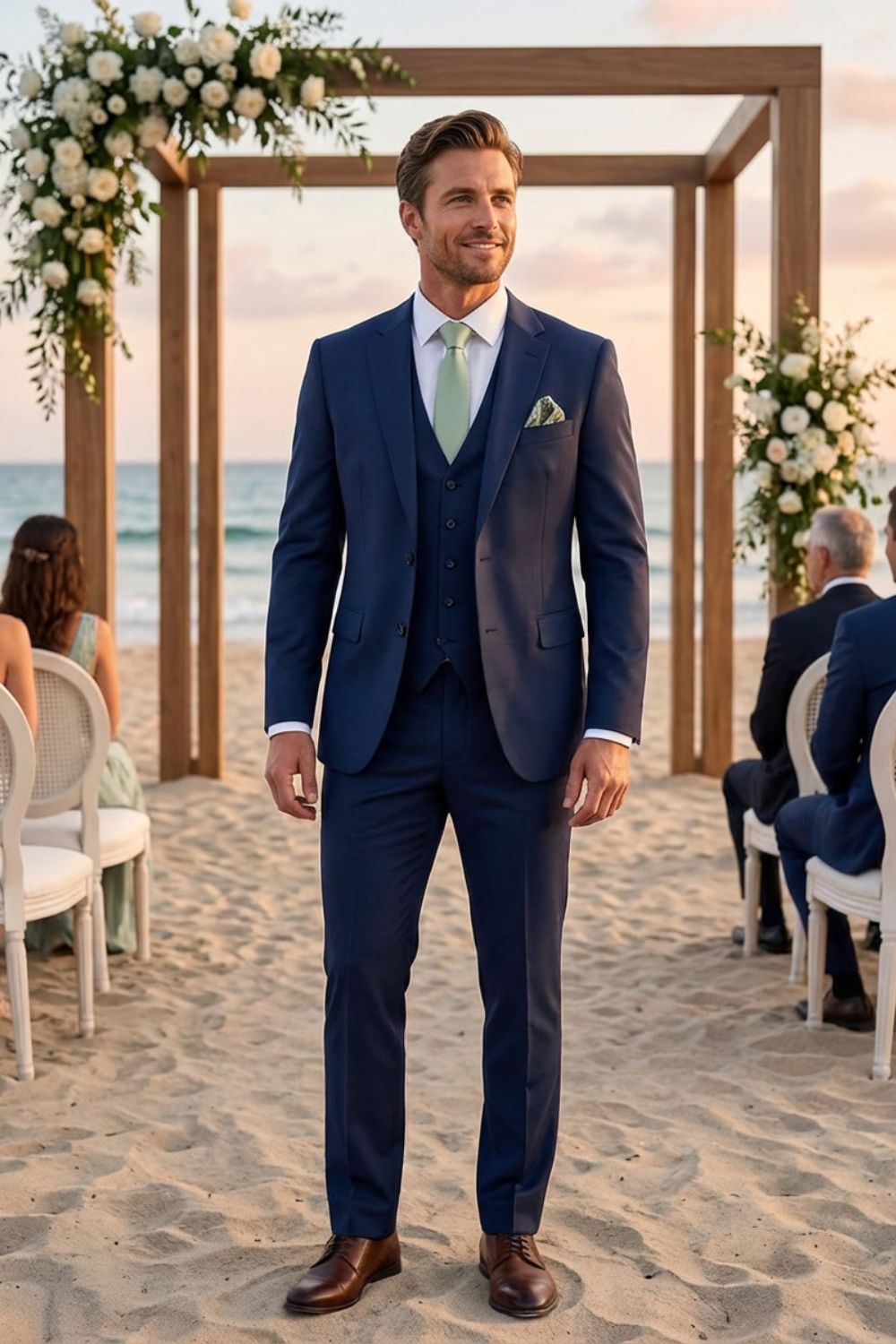 Eleganter Dreiteiliger Herren Anzug