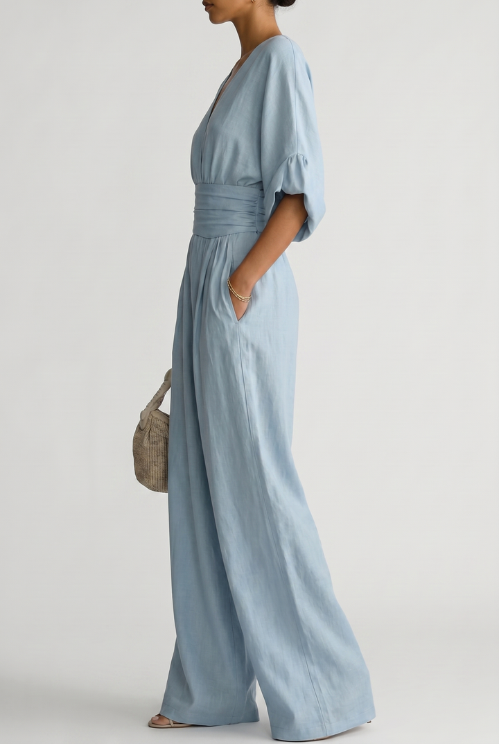 Eleganter Fließender Damen Jumpsuit