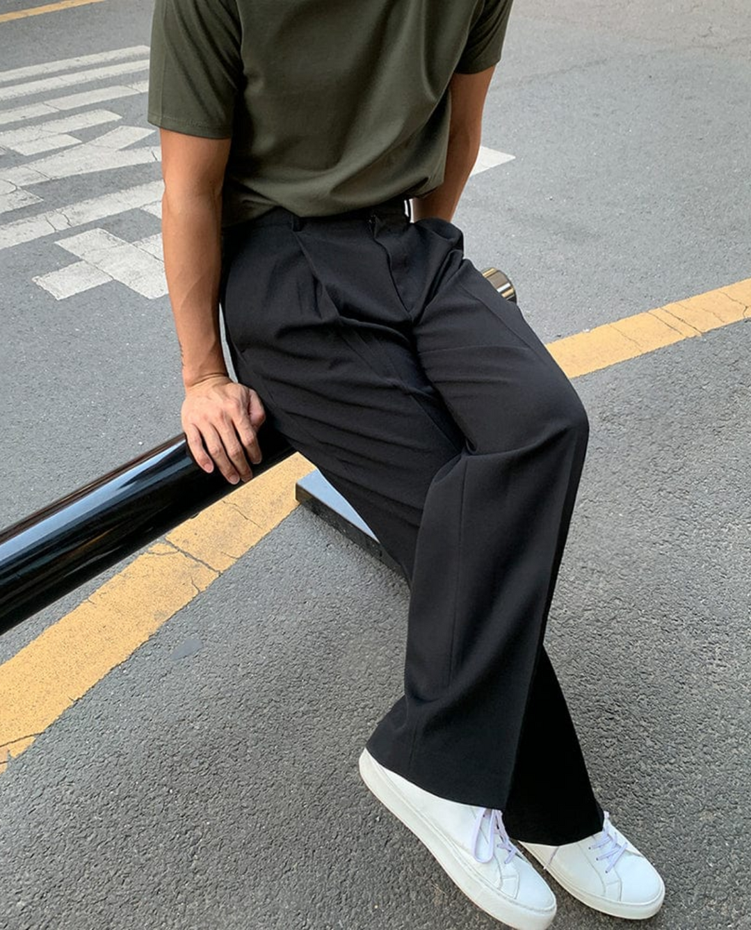 Klassische Elegante Herren Stoffhose