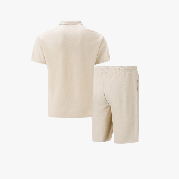 Lässiges Sommer Herren Polo-Shorts-Set