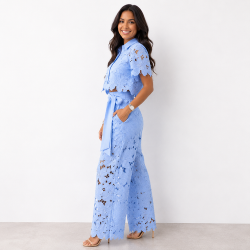 Elegantes Zweiteiliges Damen Set mit Spitze