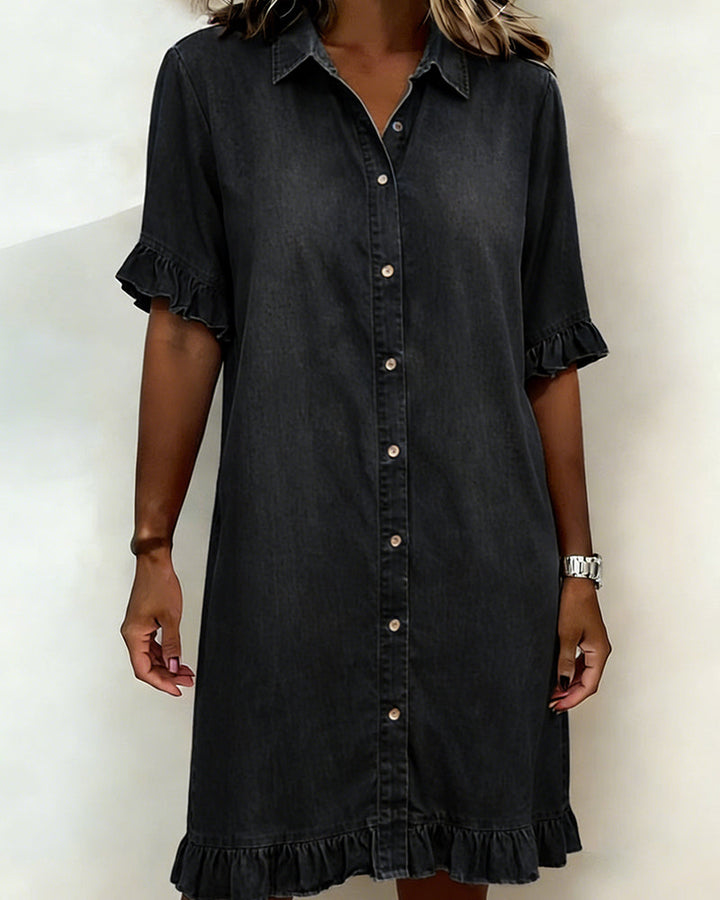 Lässiges Damen Kleid in Denimoptik