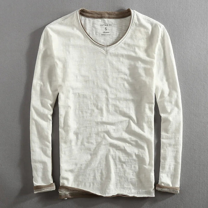 Sweatshirt Herren | V-Ausschnitt &amp; Langarm-Komfort