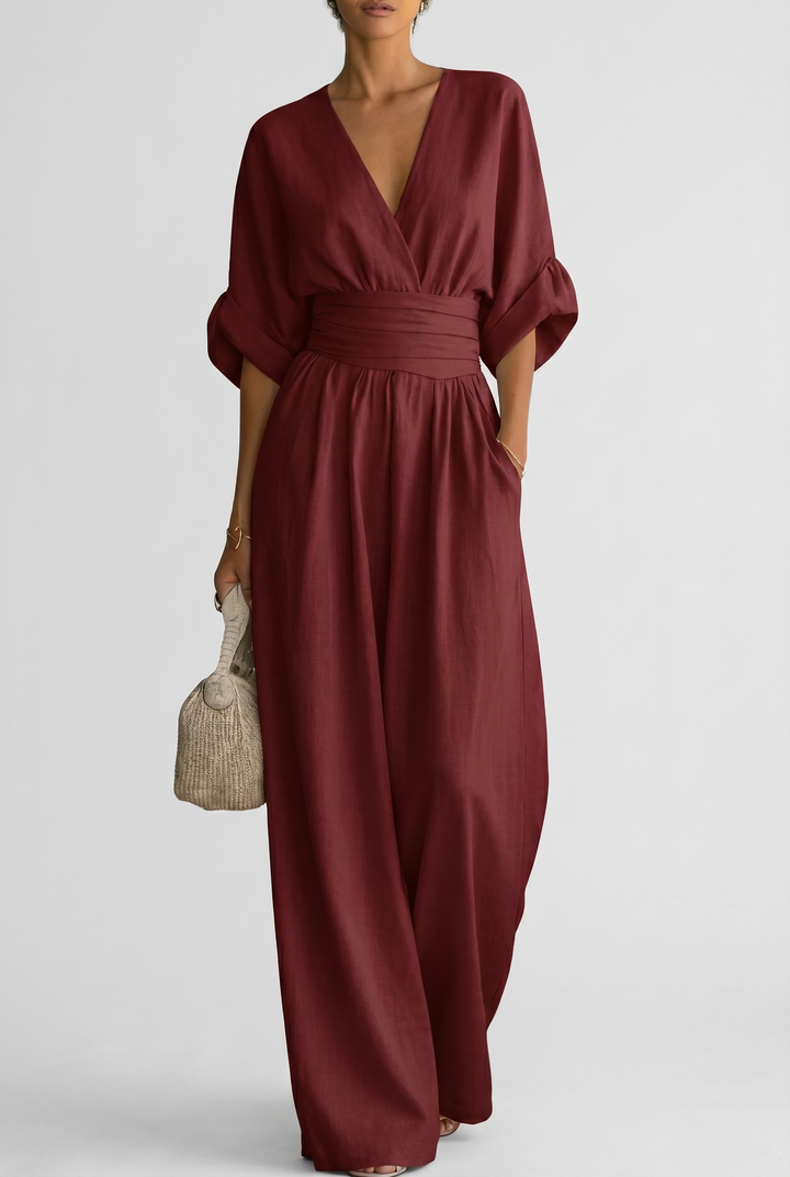 Eleganter Fließender Damen Jumpsuit