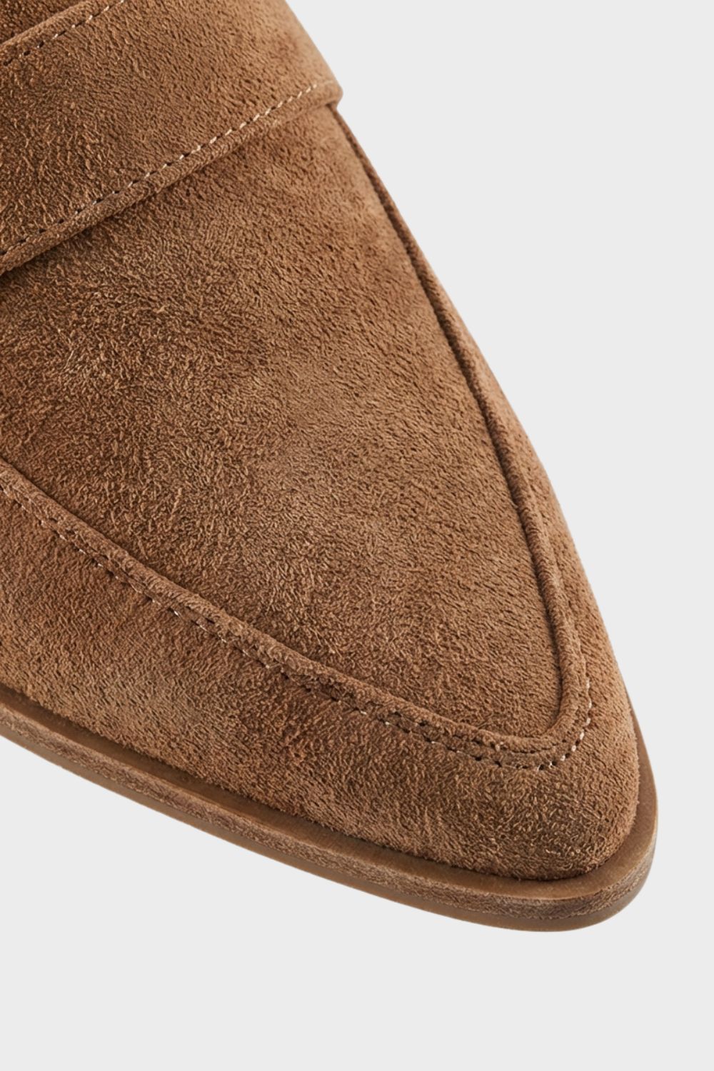 Elegante Damen Slipper mit Blockabsatz aus Wildleder