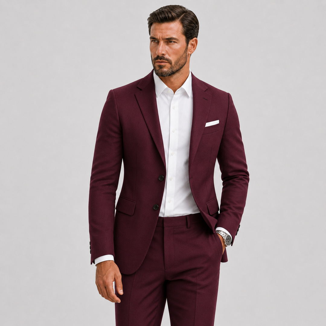 Eleganter Slim Fit Herren Anzug