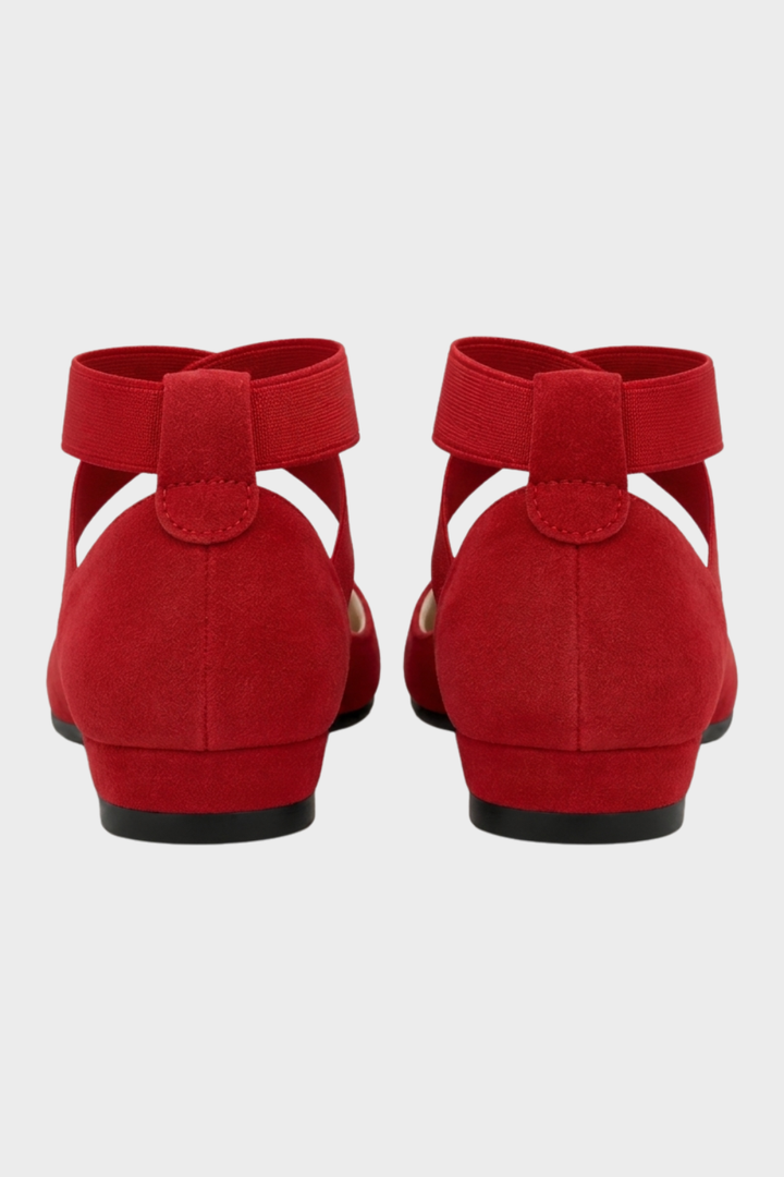 Elegante Bequeme Damen Ballerinas mit Kreuzriemen