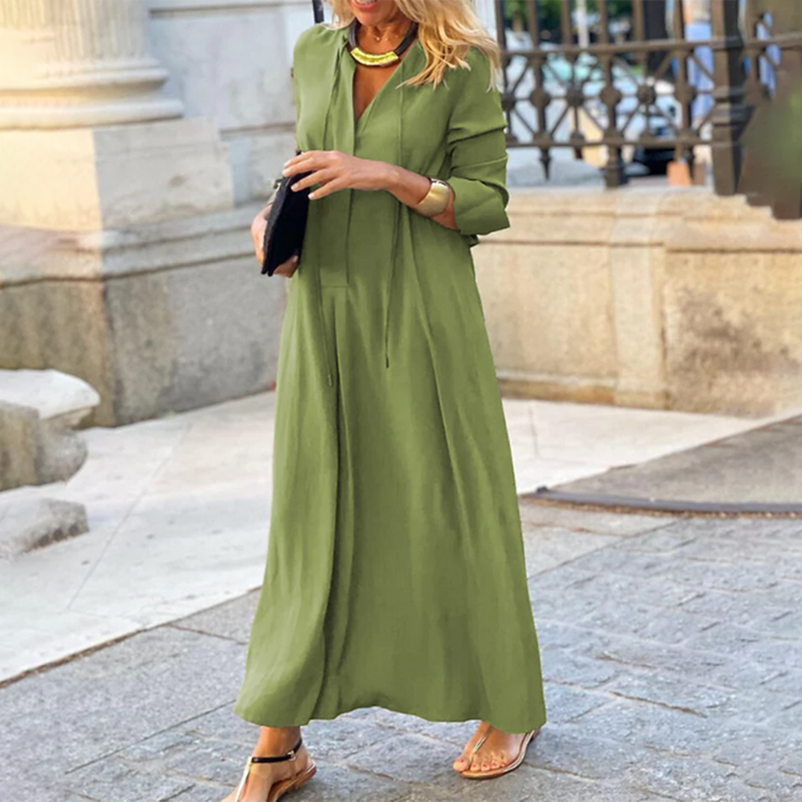 Elegantes Fließendes Damen Maxikleid