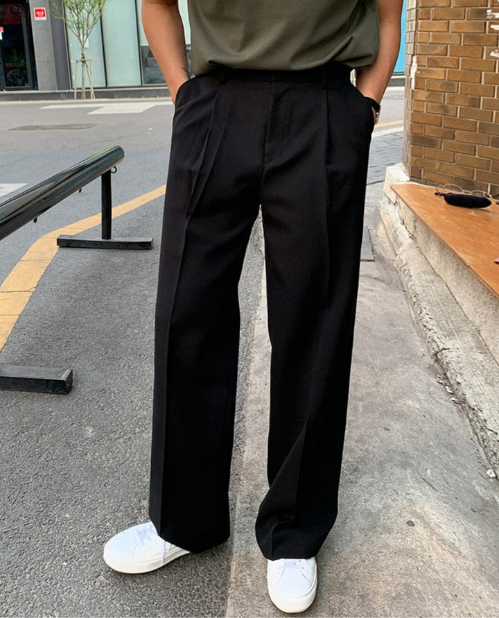Klassische Elegante Herren Stoffhose