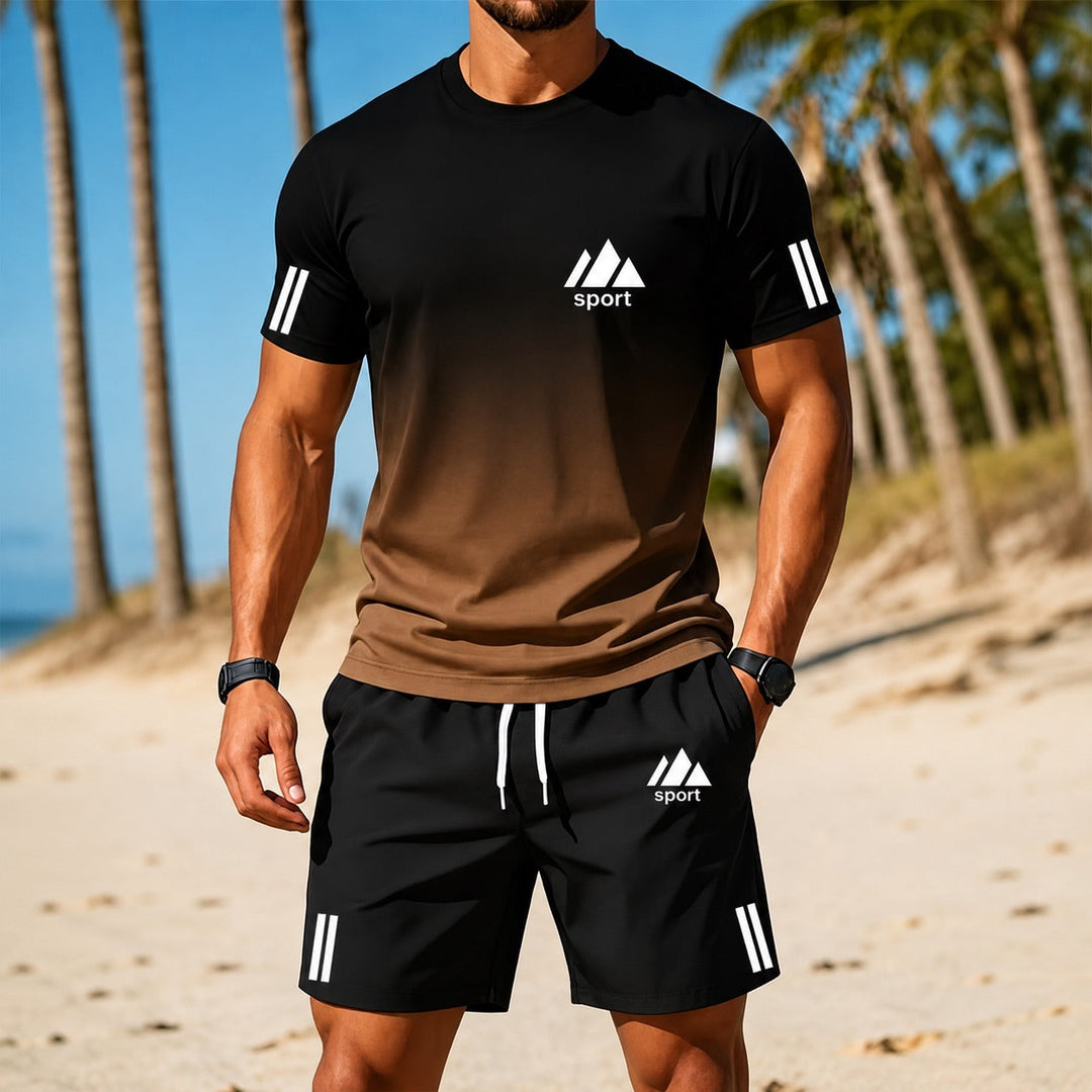 Sportliches Sommerliches Herren Sport-Set mit Shorts