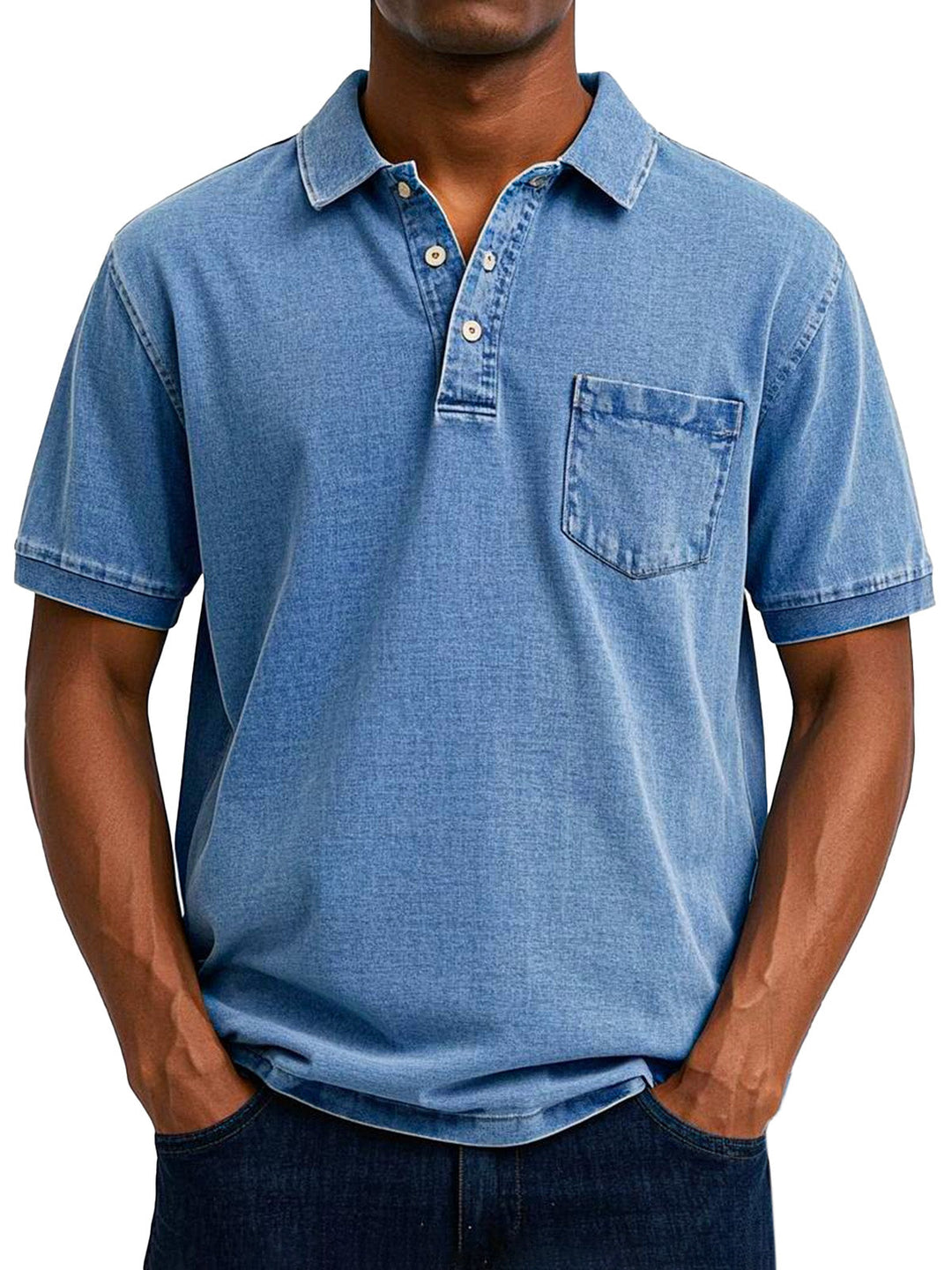 Lässiges Vintage Herren Poloshirt