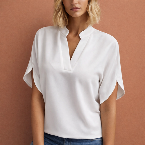 Elegante Luftige Damen Bluse mit Schmeichelhaftem Schnitt