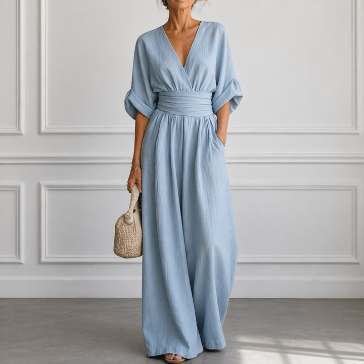 Eleganter Fließender Damen Jumpsuit