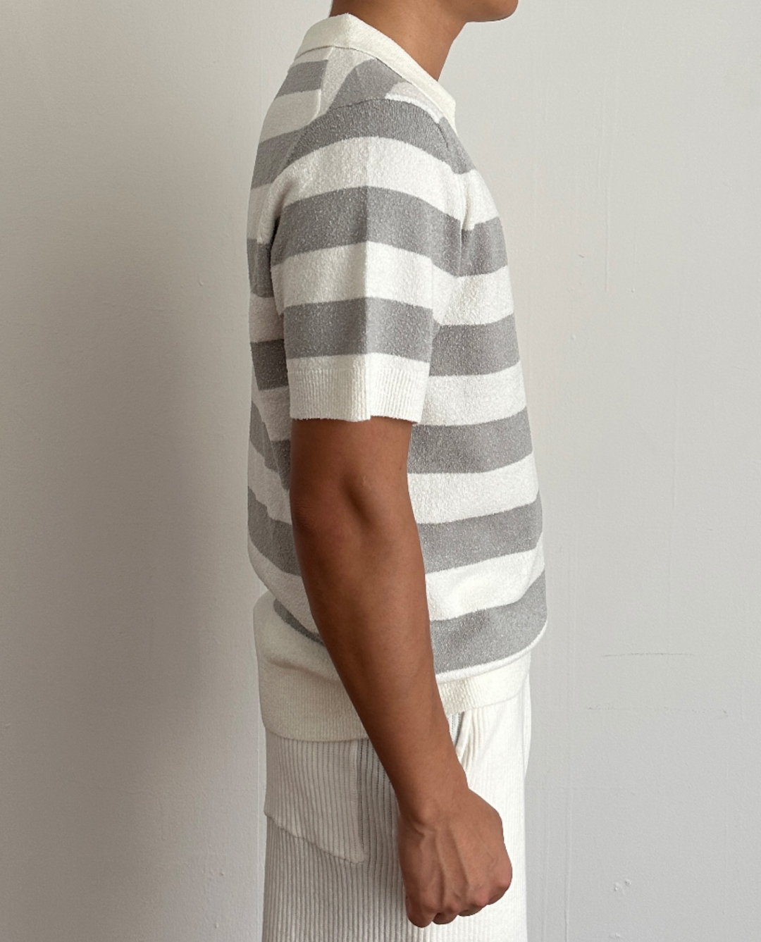Lässiges Gestreiftes Herren Poloshirt