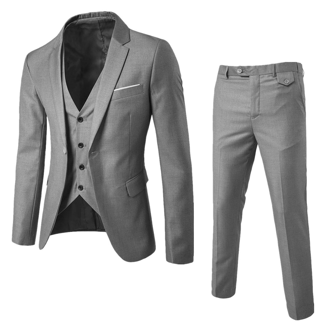 Eleganter 3-Teiliger Herren Business-Anzug