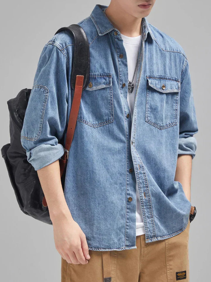 Lässiges Herren Jeanshemd