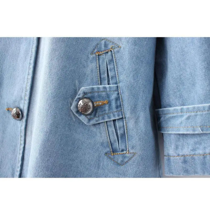 Eleganter Damen Denim-Cape