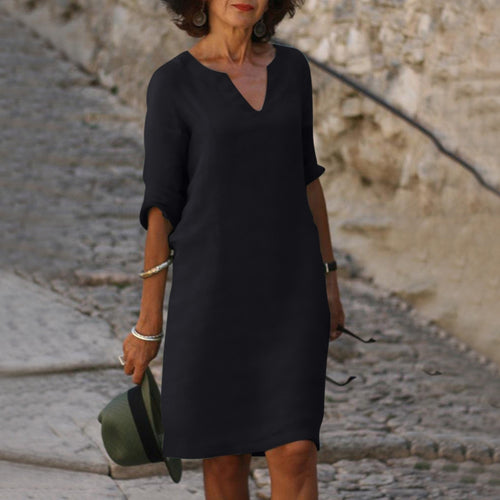 Leichtes Langarm Damen Sommerkleid