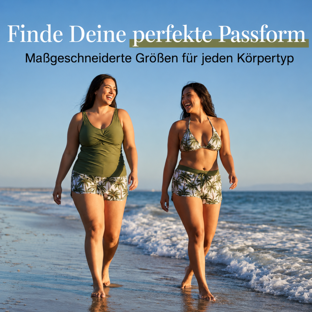 Sommerliches Bedrucktes Damen Bikini-Set mit Strandkleid