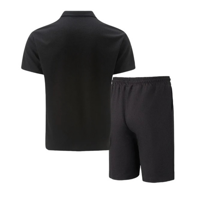 Lässiges Sommer Herren Polo-Shorts-Set