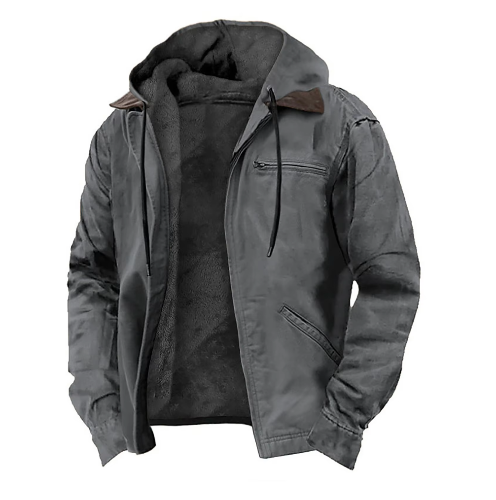 Modische Herbst Herren Jacke mit Kapuze