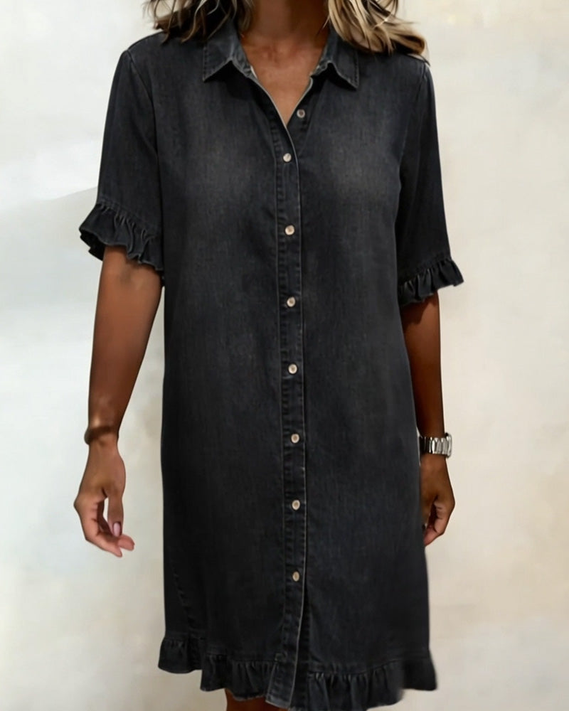 Lässiges Damen Kleid in Denimoptik