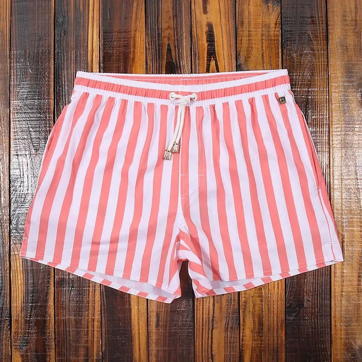 Modische Gestreifte Herren Badeshorts