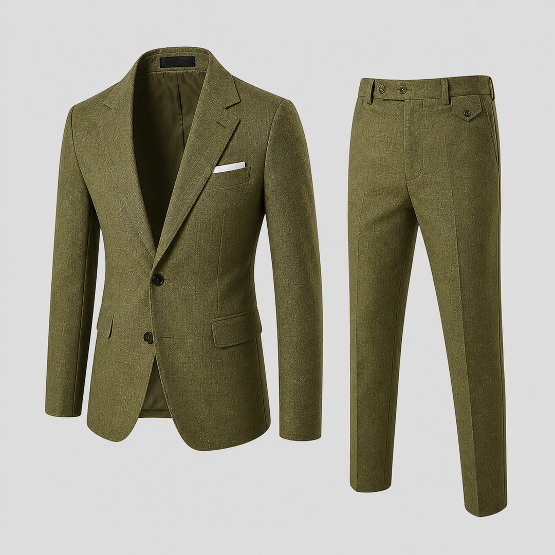 Eleganter Leinen Herren Anzug