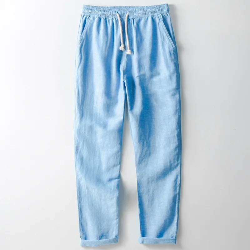 Leichte Sommerliche Herren Leinenhose
