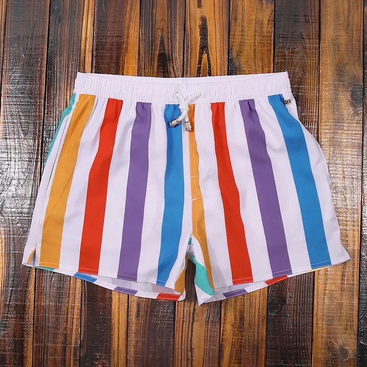 Modische Gestreifte Herren Badeshorts