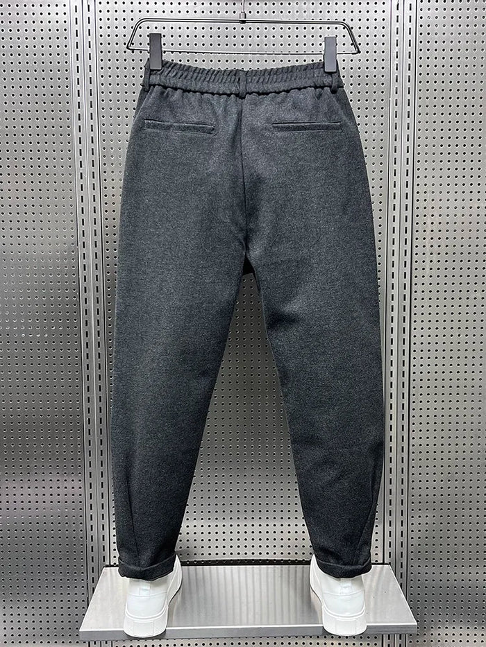 Elegante Melierte Herren Hose