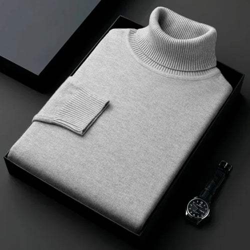 Klassischer Herren Rollkragenpullover