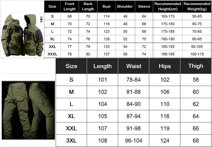 Wasserdichtes Fleece Herren Winter-Outdoor-Set