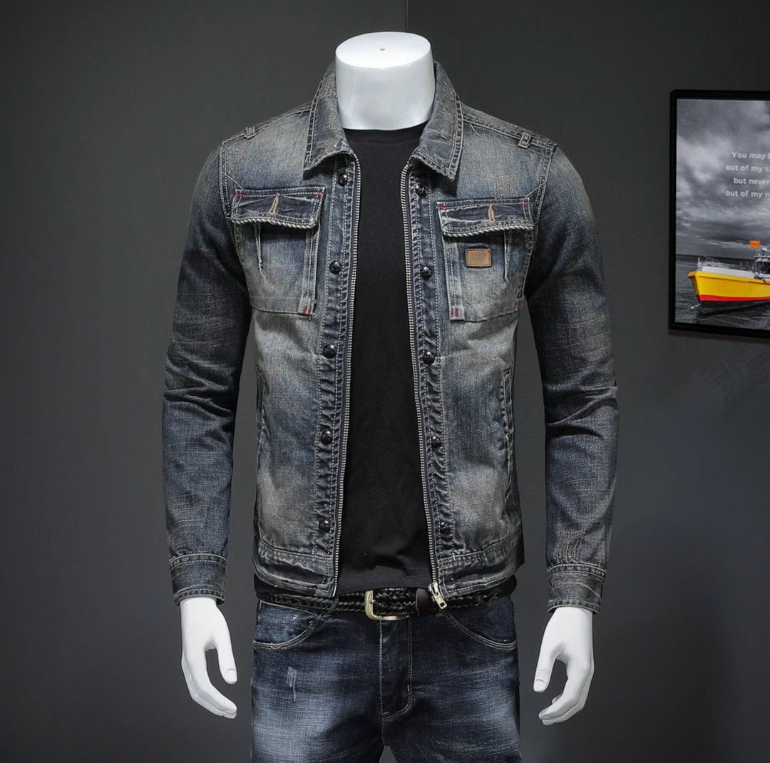 Lorenzo Klassische Herren Jeansjacke