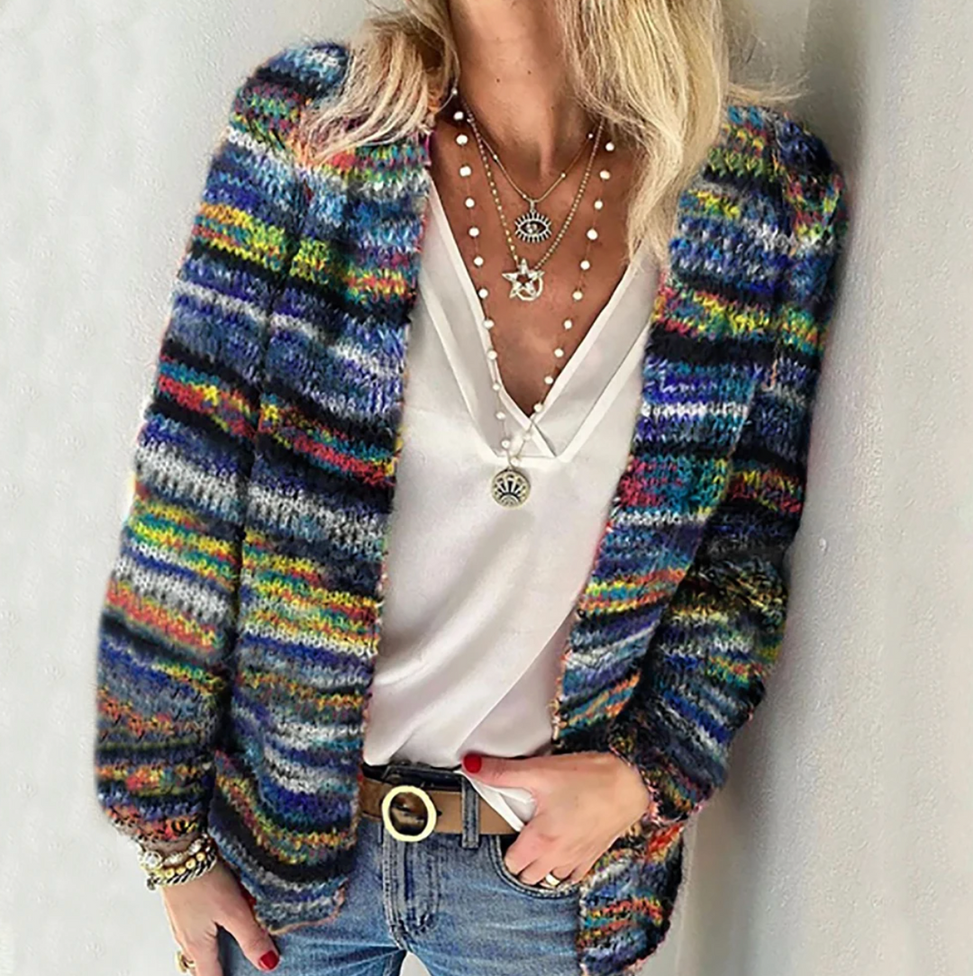 Fiona Gestreifter Damen Cardigan
