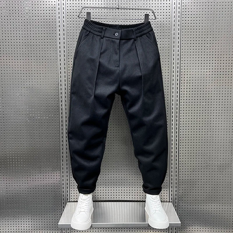Elegante Melierte Herren Hose