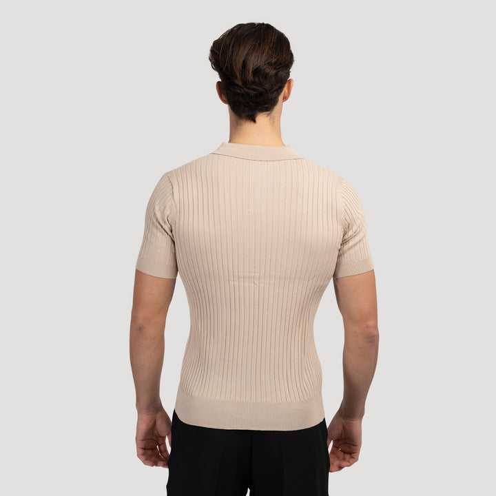 Elegantes Herren Poloshirt mit V-Ausschnitt