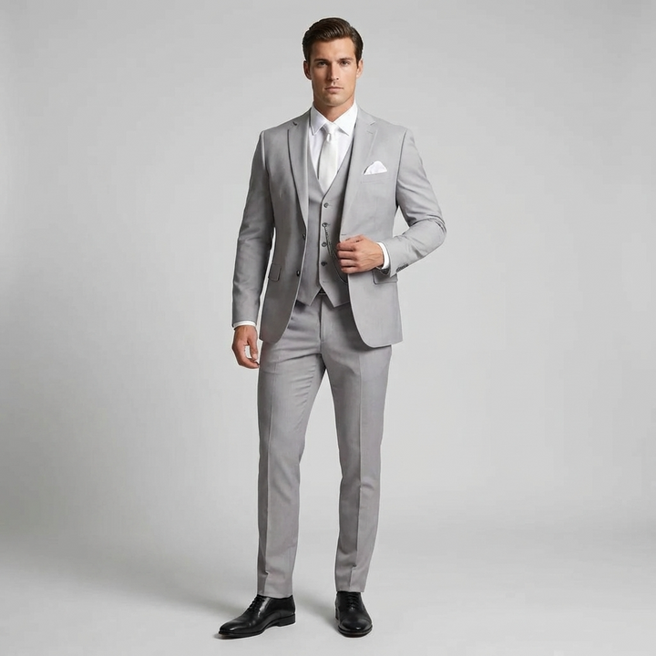 Eleganter Dreiteiliger Herren Anzug für Hochzeit &amp; Festliche Anlässe