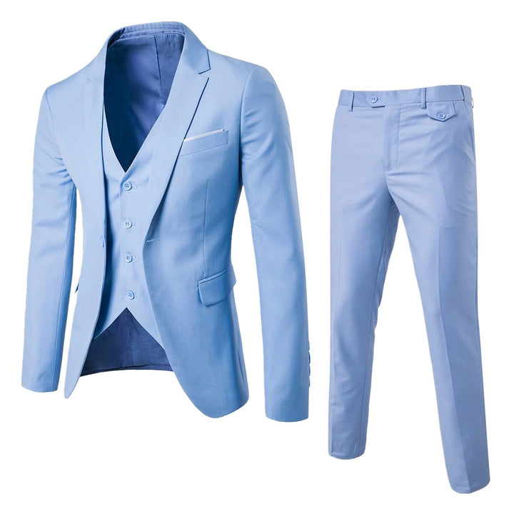 Eleganter 3-Teiliger Herren Business-Anzug