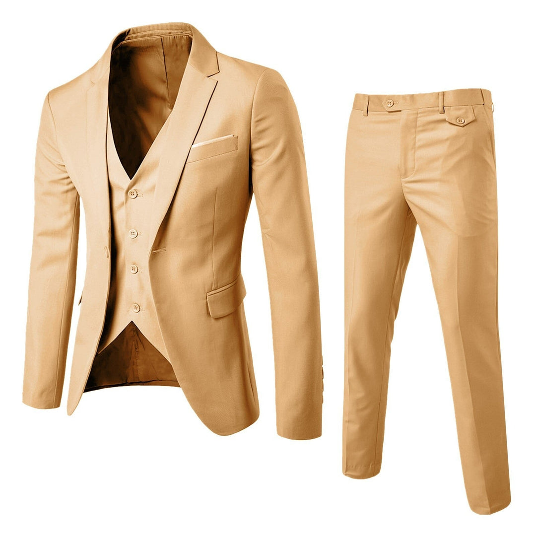 Eleganter 3-Teiliger Herren Business-Anzug