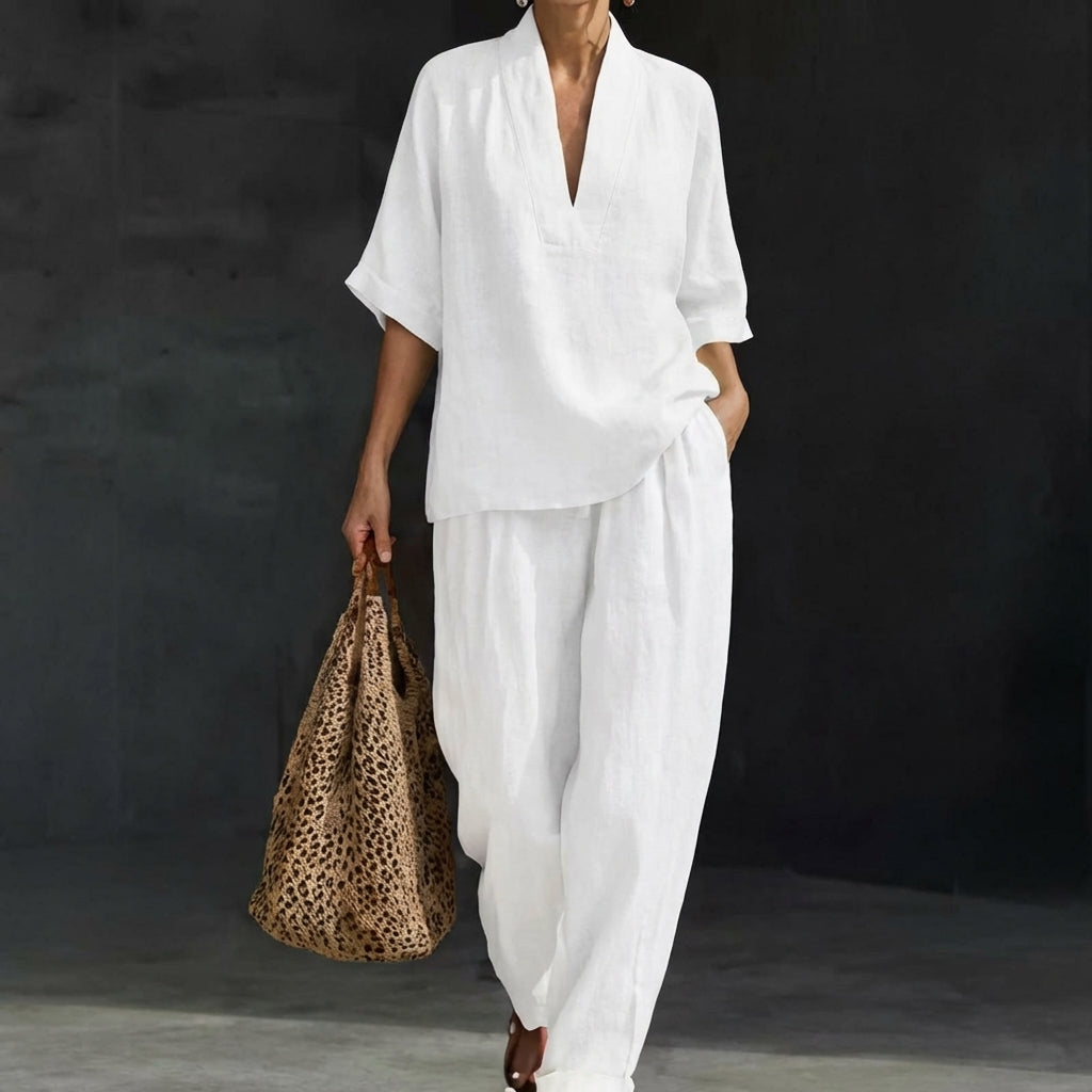 Elegantes Sommerliches Damen Zweiteiler-Set