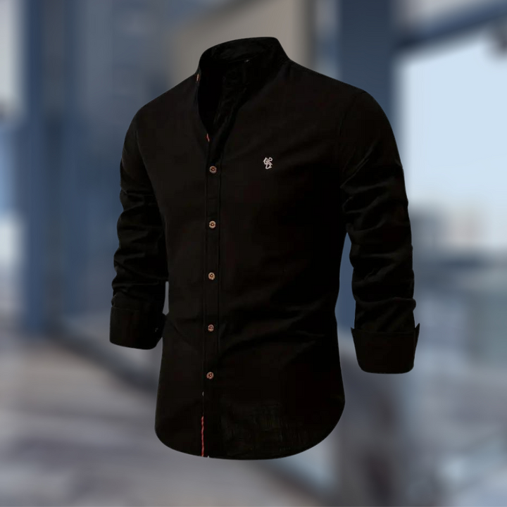 Modisches Langarm Herren Poloshirt