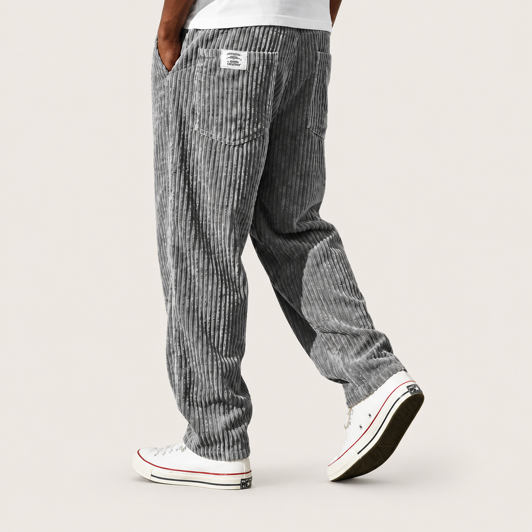 Lässige Herren Cordhose mit Kordelzug